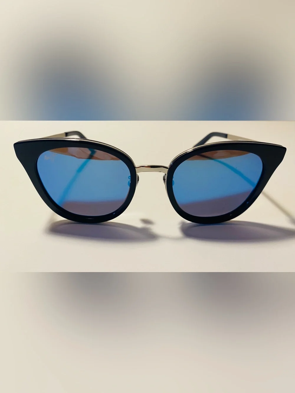 Maui Jim Wood Rose Blue Round Polarized Sunglasses Mj870-03 Brand New NIB Set